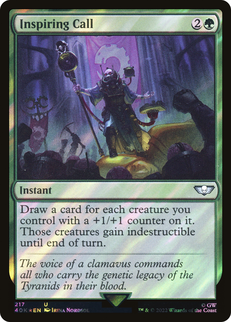 {C} Inspiring Call (Surge Foil) [Universes Beyond: Warhammer 40,000][SF 40K 217]