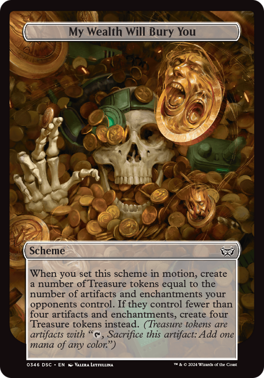 {C} My Wealth Will Bury You (Full Art) [Duskmourn: House of Horror Commander][DSC 346]
