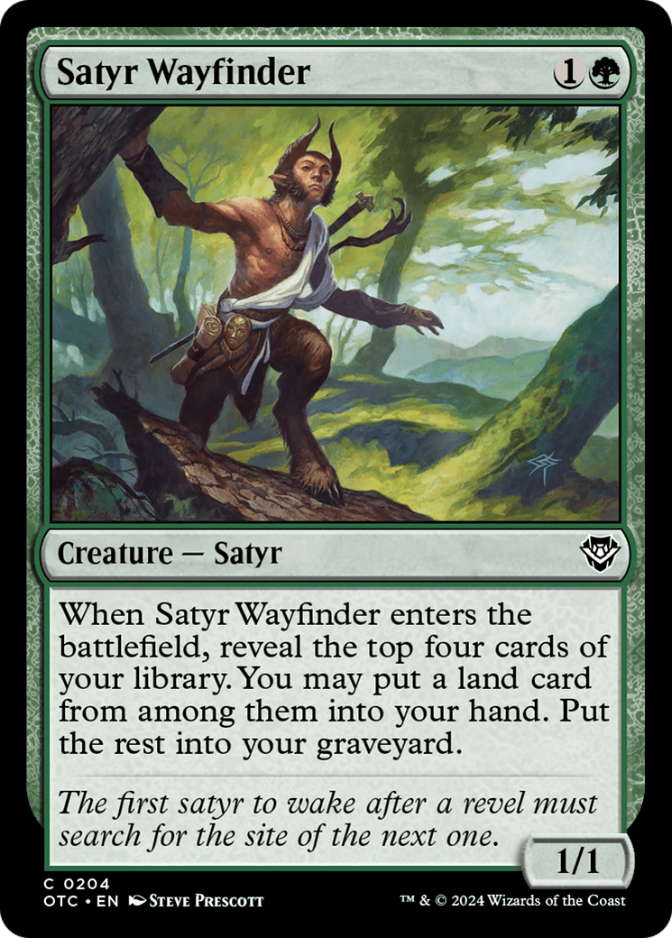 {C} Satyr Wayfinder [Outlaws of Thunder Junction Commander][OTC 204]