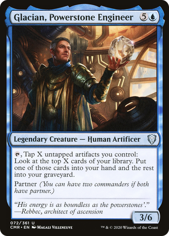 {C} Glacian, Powerstone Engineer [Commander Legends][CMR 072]