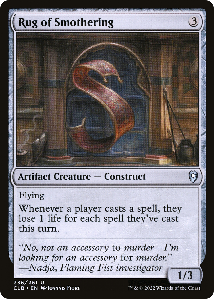 {C} Rug of Smothering [Commander Legends: Battle for Baldur's Gate][CLB 336]