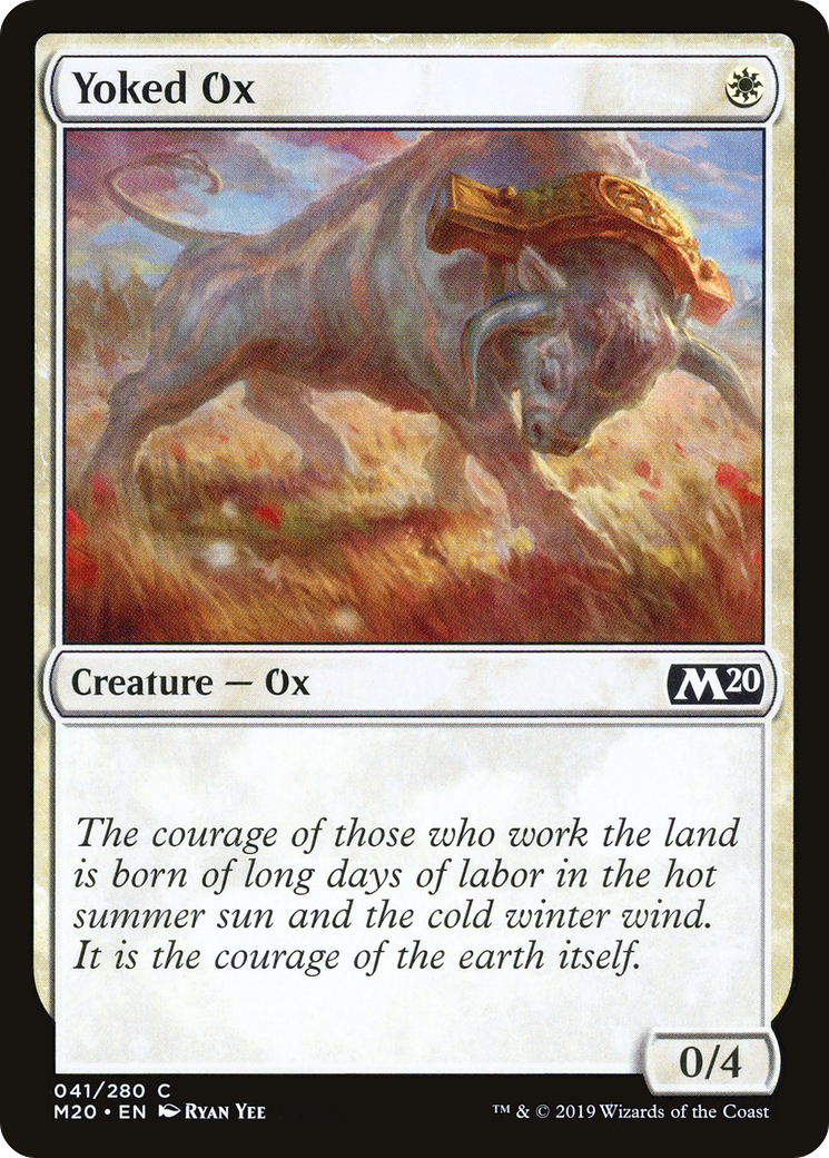 {C} Yoked Ox [Core Set 2020][M20 041]