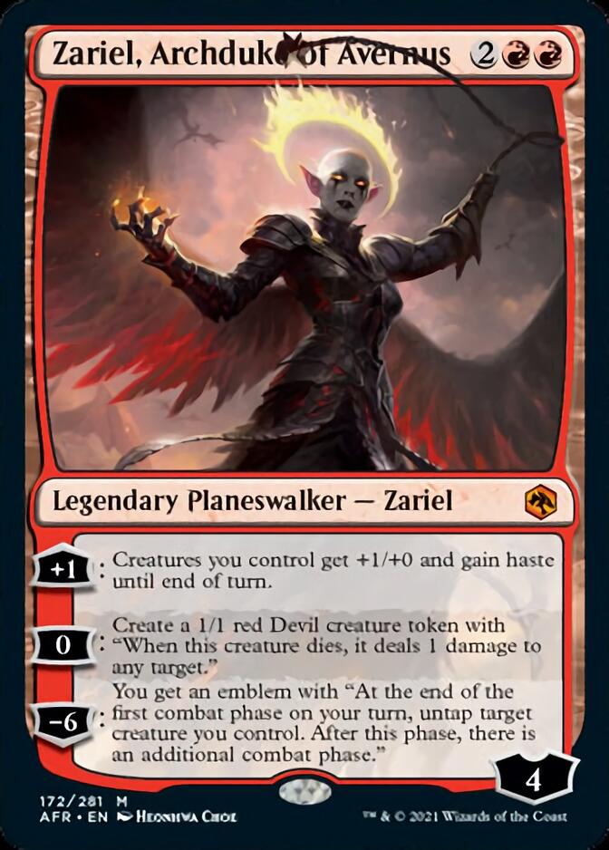 {R} Zariel, Archduke of Avernus [Dungeons & Dragons: Adventures in the Forgotten Realms][AFR 172]