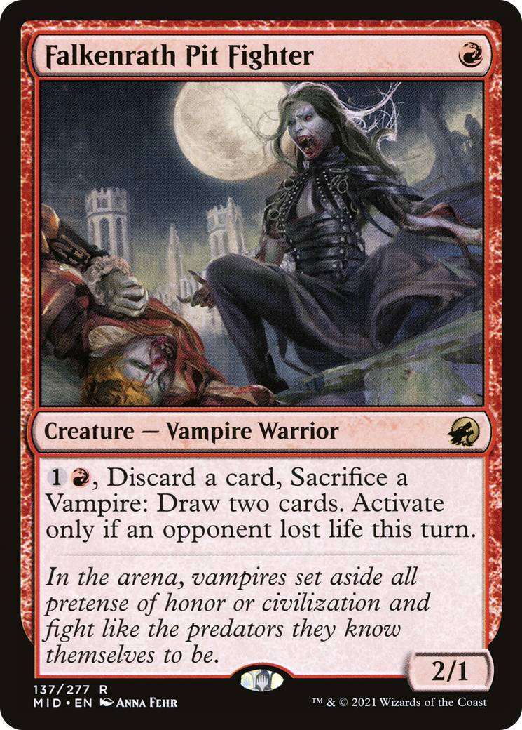 {R} Falkenrath Pit Fighter [Innistrad: Midnight Hunt][MID 137]
