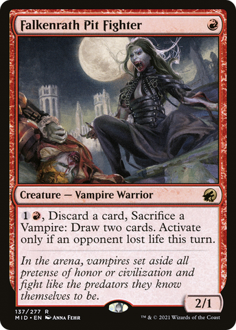 {R} Falkenrath Pit Fighter [Innistrad: Midnight Hunt][MID 137]
