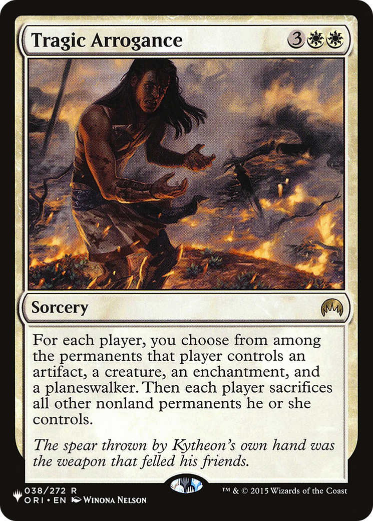 {@@LIST} Tragic Arrogance [LIST 038/272]