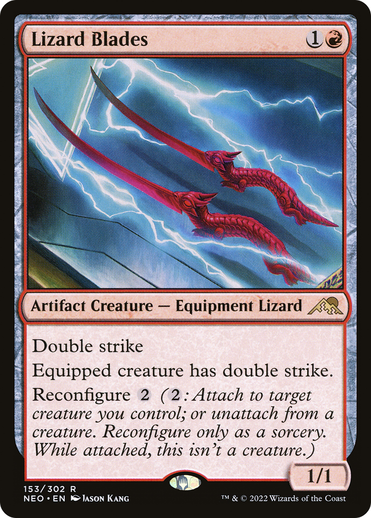 {R} Lizard Blades [Kamigawa: Neon Dynasty][NEO 153]