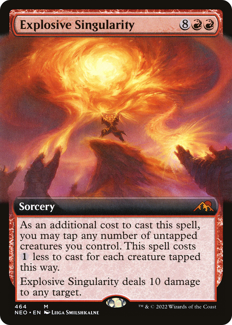 {R} Explosive Singularity (Extended Art) [Kamigawa: Neon Dynasty][NEO 464]