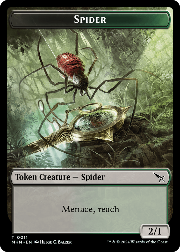 {T} Detective // Spider Double-Sided Token [Murders at Karlov Manor Tokens][TMKM 10//11]