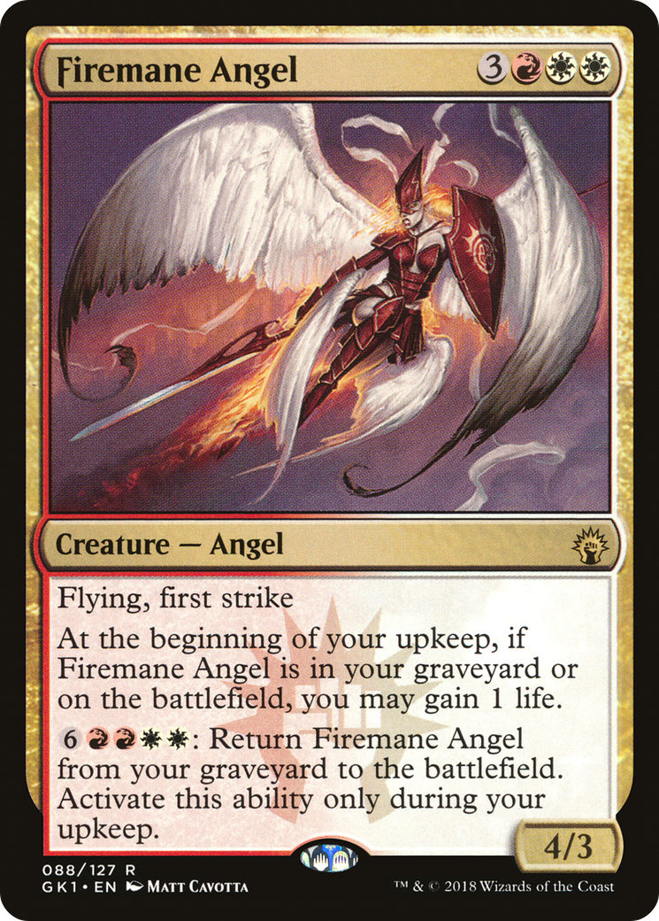 {R} Firemane Angel [Guilds of Ravnica Guild Kit][GK1 088]