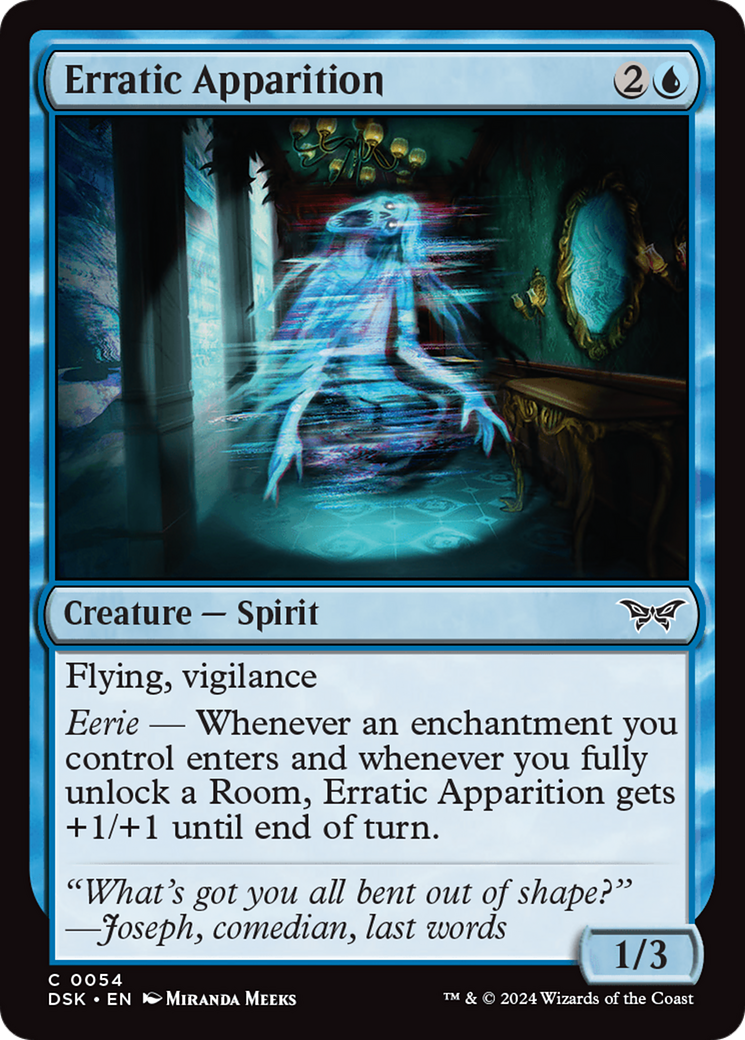 {@C} Erratic Apparition [Duskmourn: House of Horror][DSK 054]