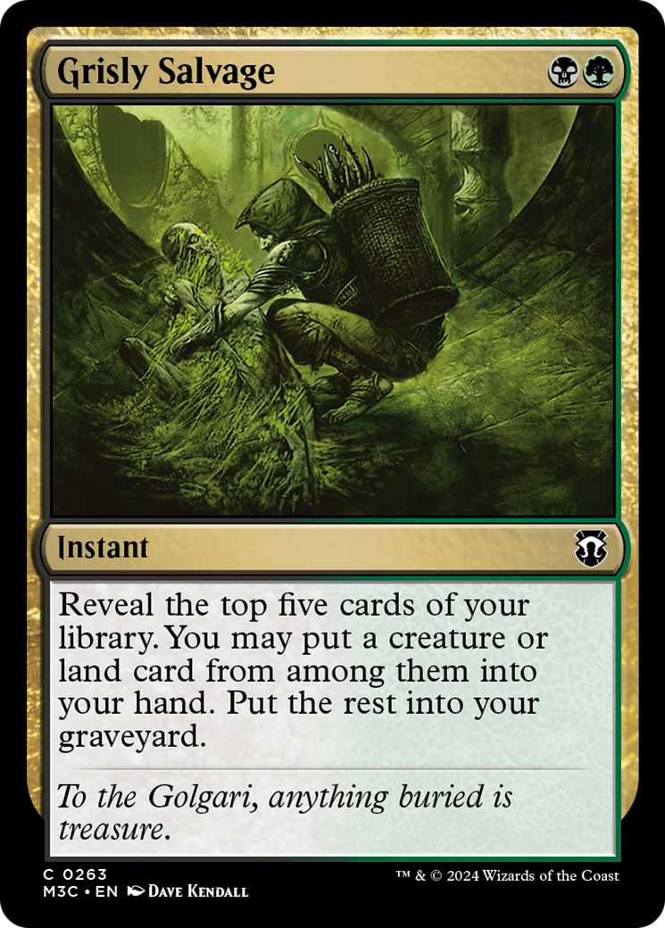 {C} Grisly Salvage [Modern Horizons 3 Commander][M3C 263]