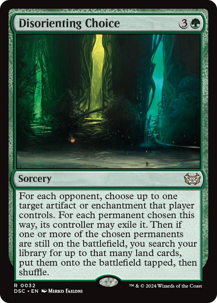 {R} Disorienting Choice [Duskmourn: House of Horror Commander][DSC 032]