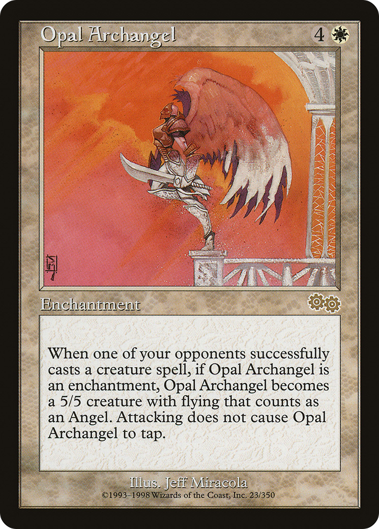 {R} Opal Archangel [Urza's Saga][USG 023] - Misty Mountain Games