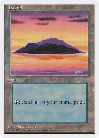 {B}[ITP 056] Island (Dark Clouds, Signature on Bottom Right) [Introductory Two-Player Set]
