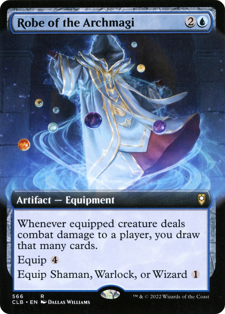 {R} Robe of the Archmagi (Extended Art) [Commander Legends: Battle for Baldur's Gate][CLB 566]