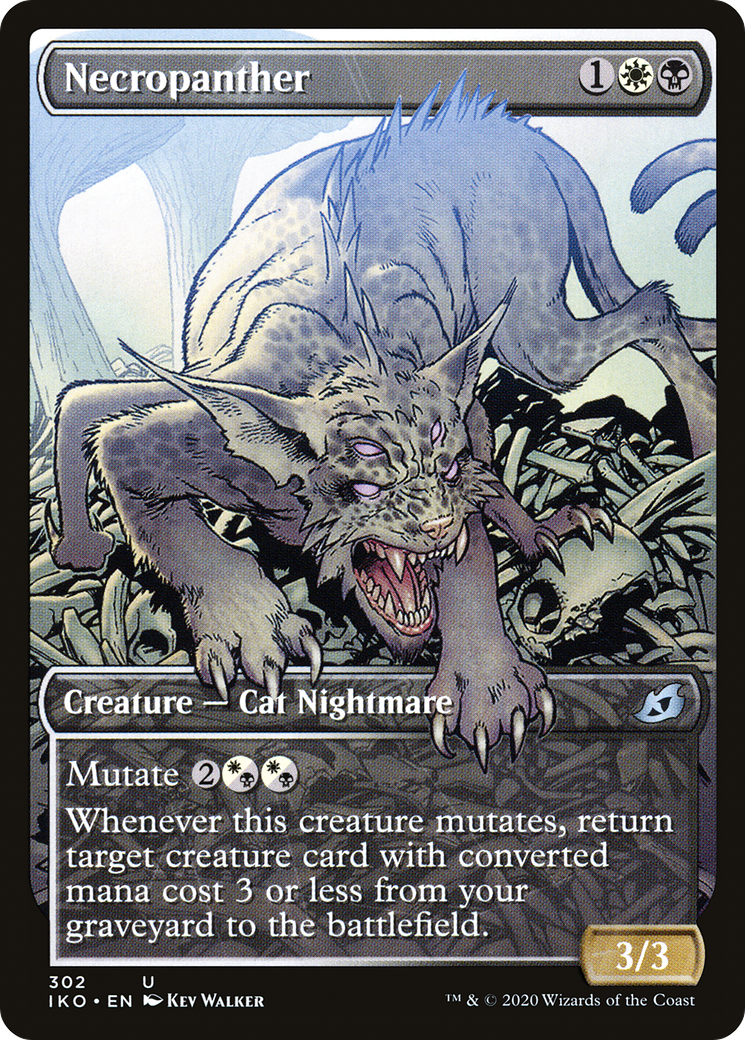 {C} Necropanther (Showcase) [Ikoria: Lair of Behemoths][IKO 302]