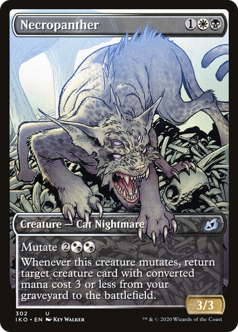 {C} Necropanther (Showcase) [Ikoria: Lair of Behemoths][IKO 302]