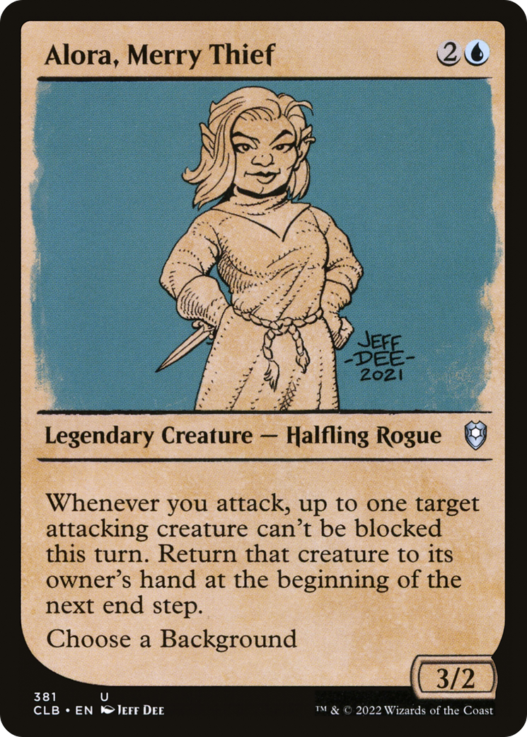 {C} Alora, Merry Thief (Showcase) [Commander Legends: Battle for Baldur's Gate][CLB 381]