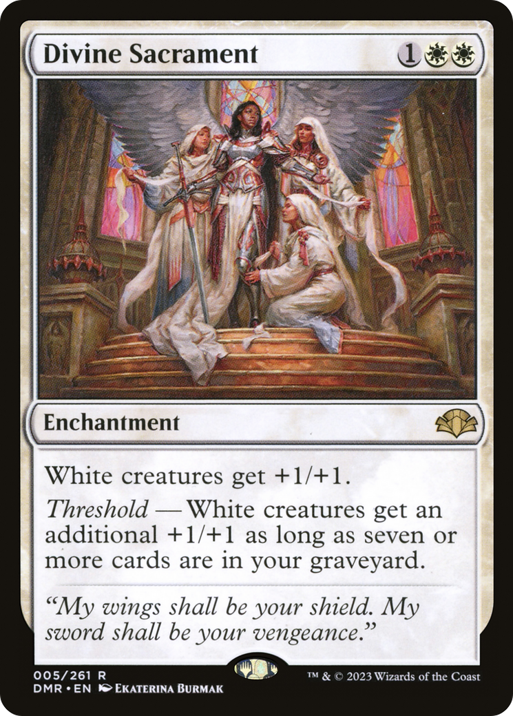 {R} Divine Sacrament [Dominaria Remastered][DMR 005]