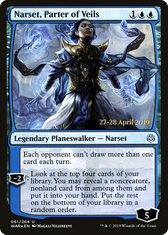 {C} Narset, Parter of Veils [War of the Spark Prerelease Promos][PR WAR 061]