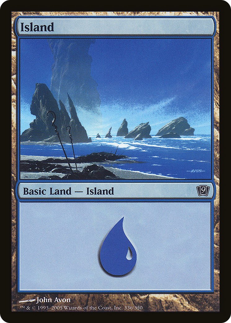 {B}[9ED 336] Island (336) [Ninth Edition]