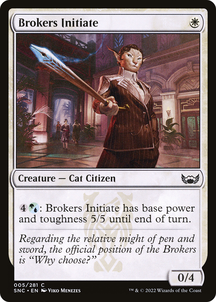 {C} Brokers Initiate [Streets of New Capenna][SNC 005]