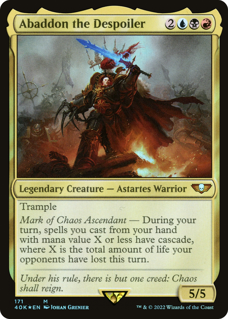 {R} Abaddon the Despoiler [Universes Beyond: Warhammer 40,000][40K 171]