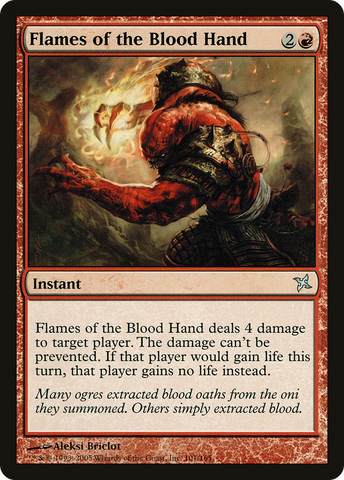 {C} Flames of the Blood Hand [Betrayers of Kamigawa][BOK 101]