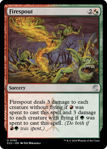 {C} Firespout [Ravnica: Clue Edition][CLU 190]