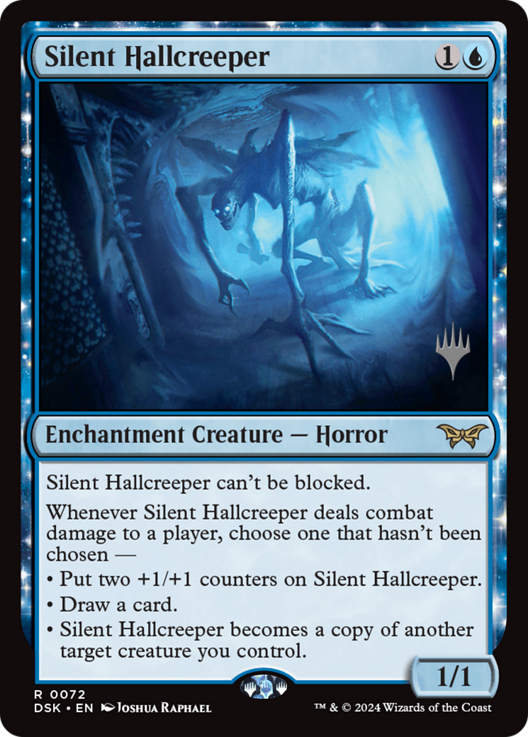 {@R} Silent Hallcreeper [Duskmourn: House of Horror Promos][PP DSK 072]
