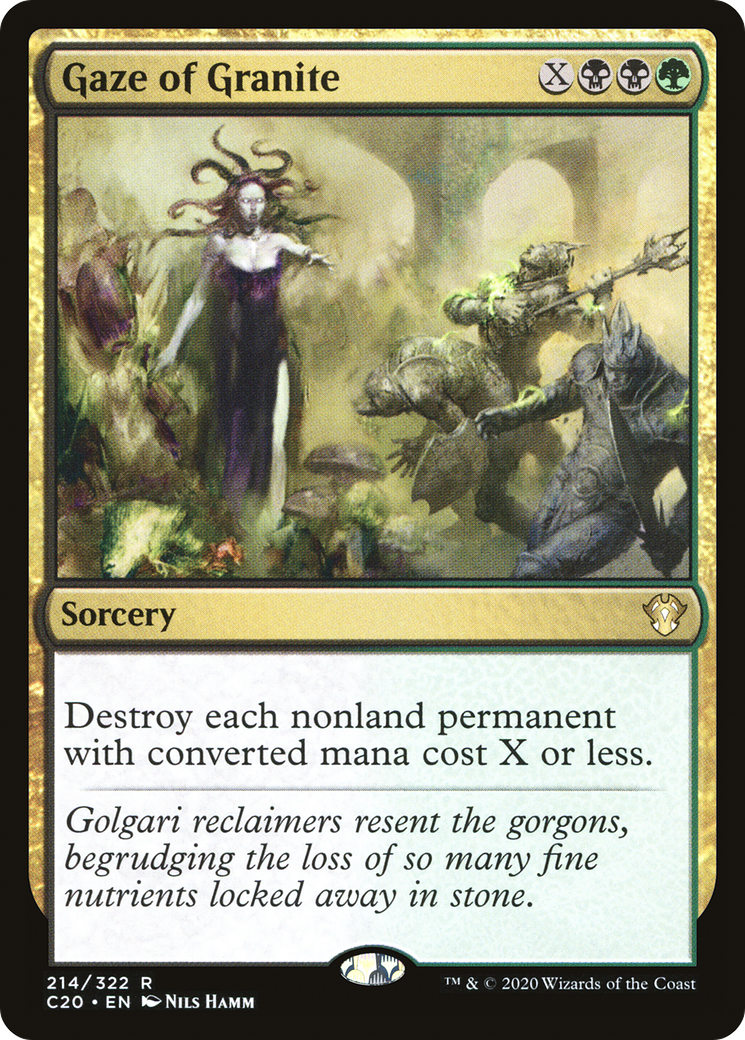 {R} Gaze of Granite [Commander 2020][C20 214]
