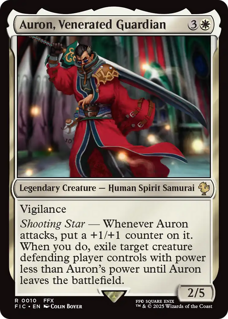 {R} Auron, Venerated Guardian [FINAL FANTASY Commander][FIC 010]