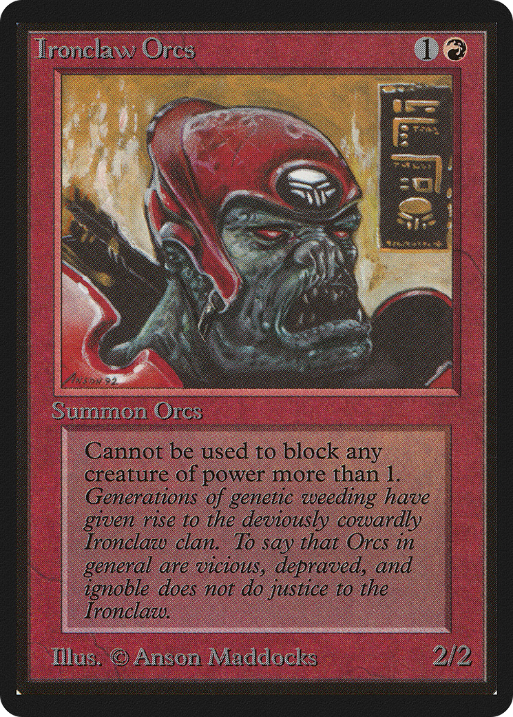 {C} Ironclaw Orcs [Beta Edition][LEB 160]