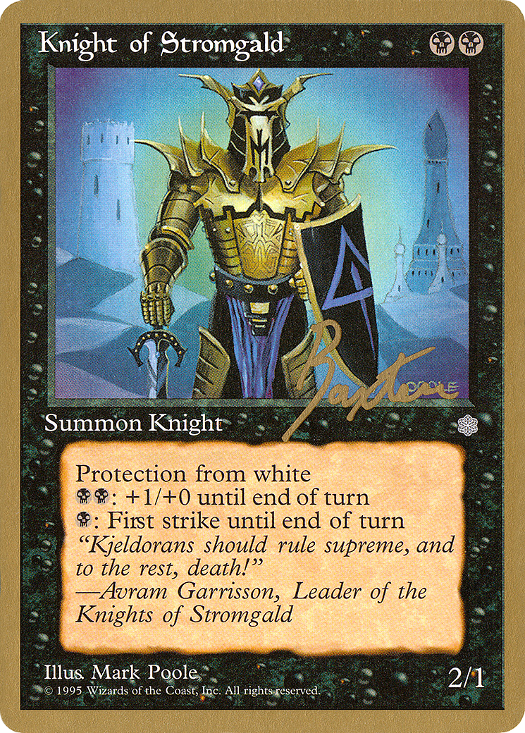{C} Knight of Stromgald (George Baxter) [Pro Tour Collector Set][GB PTC GB138]