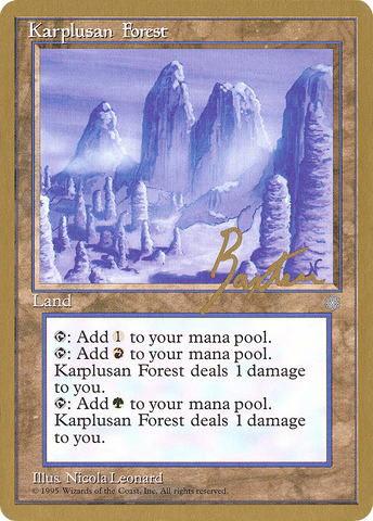 {R} Karplusan Forest (George Baxter) [Pro Tour Collector Set][GB PTC GB356]