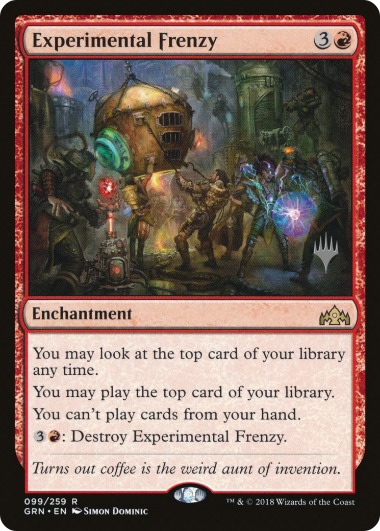 {R} Experimental Frenzy (Promo Pack) [Guilds of Ravnica Promos][PP GRN 099]