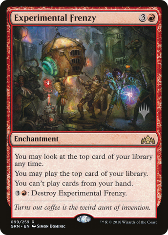 {R} Experimental Frenzy (Promo Pack) [Guilds of Ravnica Promos][PP GRN 099]