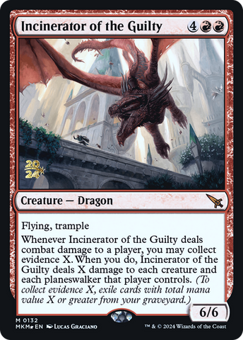 {R} Incinerator of the Guilty [Murders at Karlov Manor Prerelease Promos][PR MKM 132]