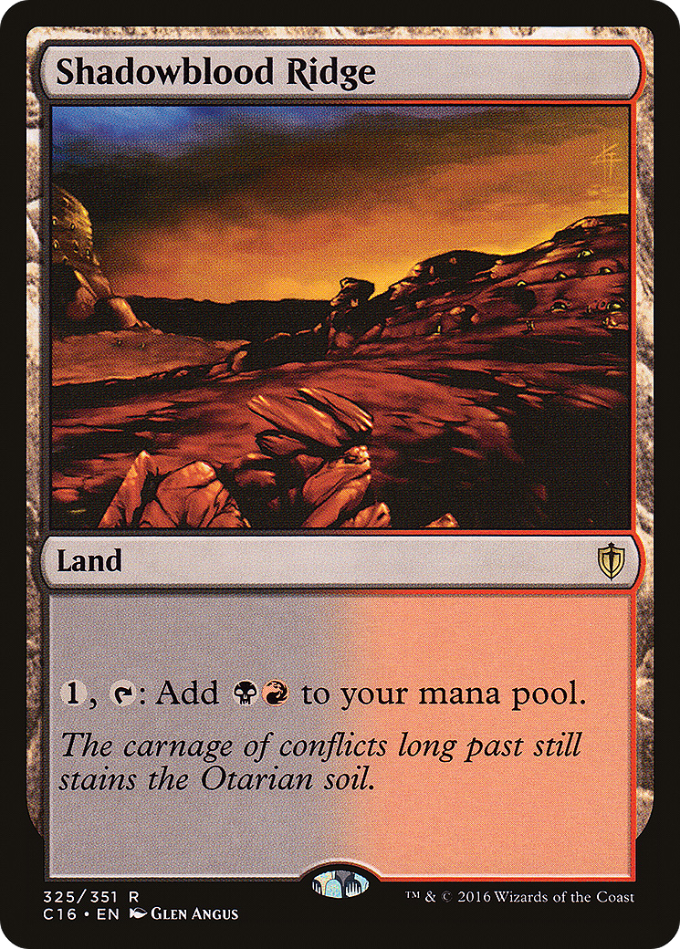 {R} Shadowblood Ridge [Commander 2016][C16 325]