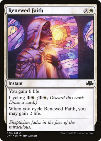 {C} Renewed Faith [Dominaria Remastered][DMR 023]