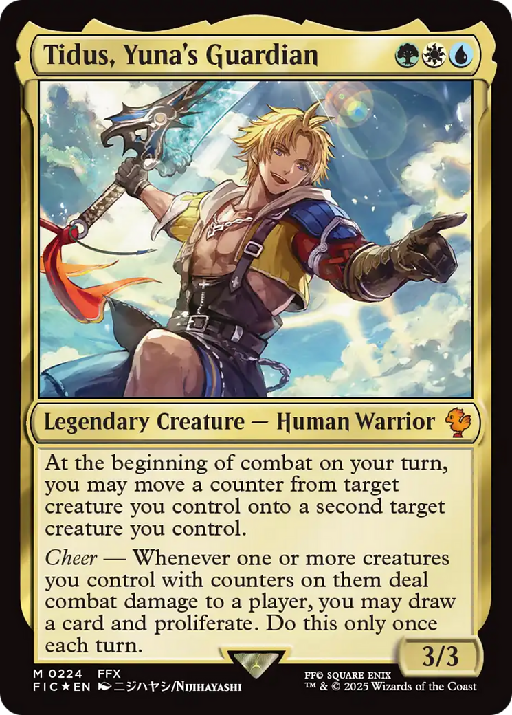 {R} Tidus, Yuna's Guardian (Surge Foil) [FINAL FANTASY Commander][FIC 224]