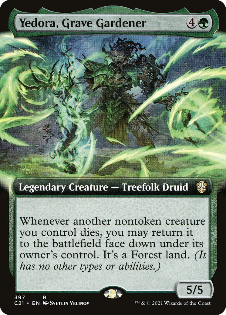 {R} Yedora, Grave Gardener (Extended Art) [Commander 2021][C21 397]