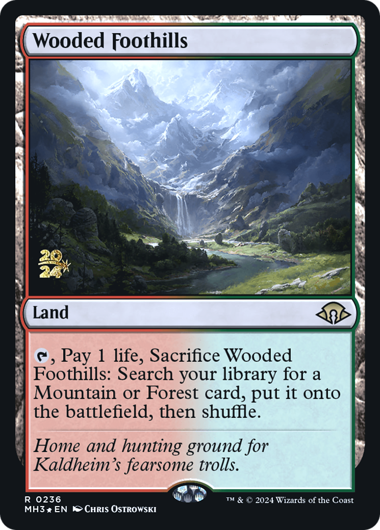 {R} Wooded Foothills [Modern Horizons 3 Prerelese Promos][PR PMH3 236] - Misty Mountain Games