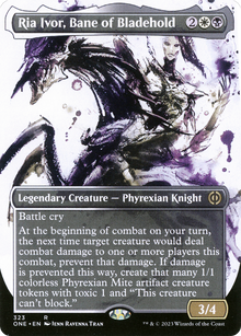 {R} Ria Ivor, Bane of Bladehold (Borderless Ichor) [Phyrexia: All Will Be One][ONE 323]