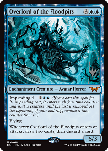 {@R} Overlord of the Floodpits [Duskmourn: House of Horror Promos][PP DSK 068]