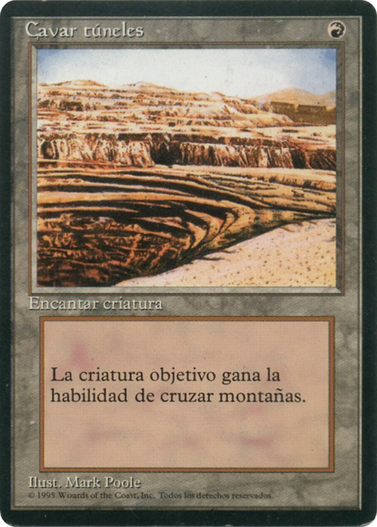 {F} Burrowing [Fourth Edition (Foreign Black Border)][FBB 4ED 180]