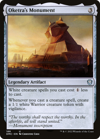 {C} Oketra's Monument [Dominaria United Commander][DMC 188]