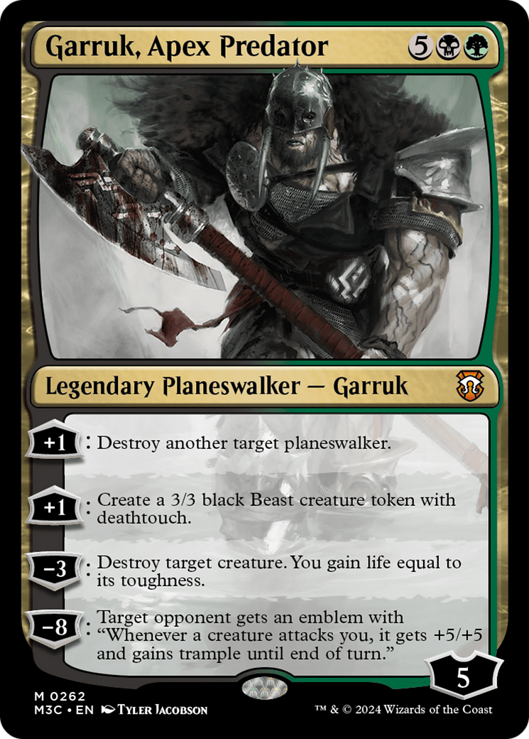 {R} Garruk, Apex Predator (Ripple Foil) [Modern Horizons 3 Commander][RPF M3C 262]