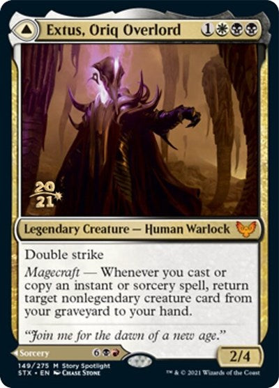 {R} Extus, Oriq Overlord // Awaken the Blood Avatar [Strixhaven: School of Mages Prerelease Promos][PR STX 149]